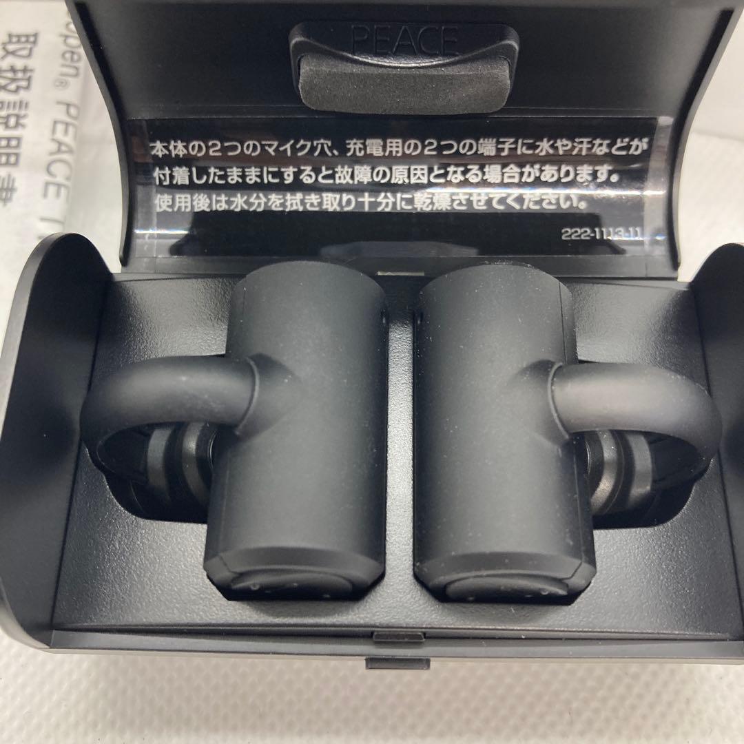 新品未使用PEACE TW-1 完全ワイヤレス骨伝導イヤホン　ブラック