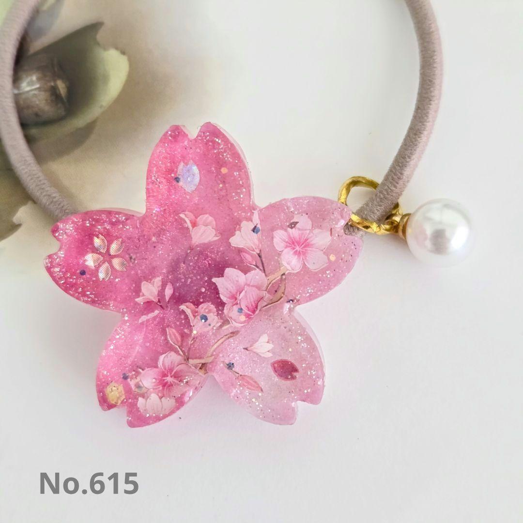 レジン　ハンドメイド　ヘアゴム　615