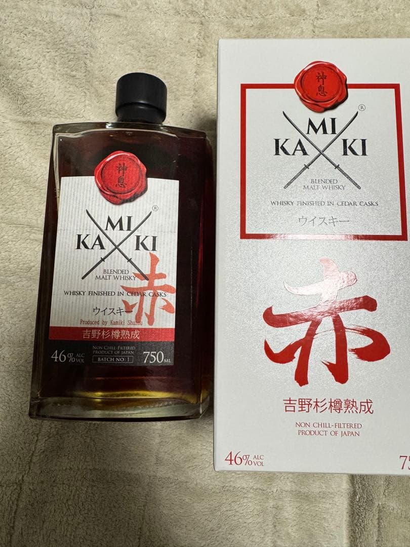 最終値下げ！神息ウイスキー 赤 750ml 2本セット