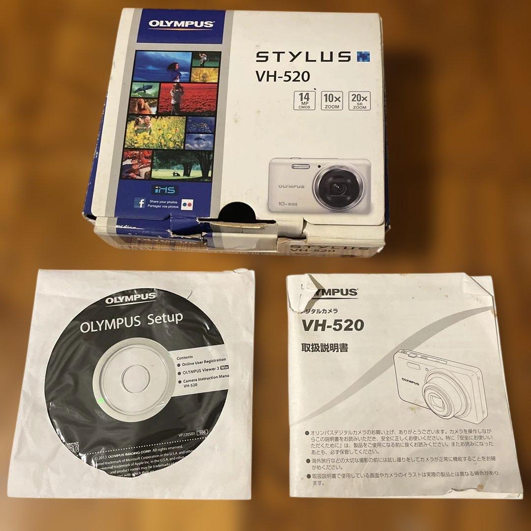 【お値下げ】美品 OLYMPUS STYLUS VH-520 デジタルカメラ 白