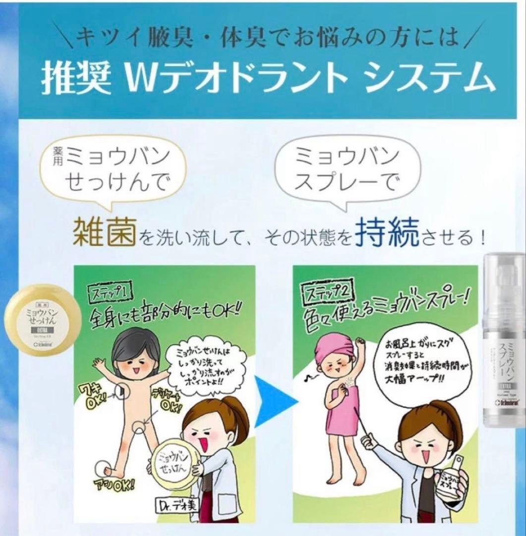 ドクターデオドラント ミョウバンスプレー EX （30ml）４本セット　⑤
