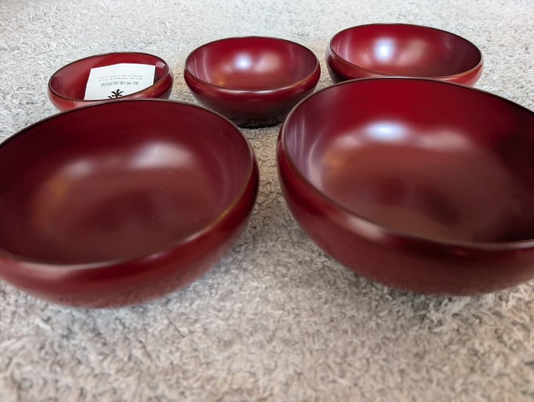 漆塗り・漆器 応量器　入れ子の器　重ね鉢