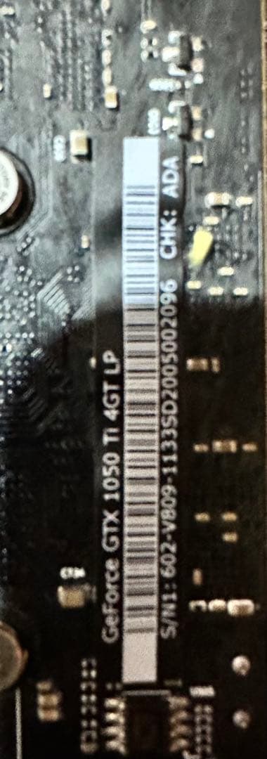 MSI GTX1050 グラフィックボード デュアルファン