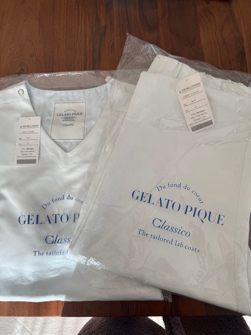 (新品) GELATO PIQUE Classico ラボコート ホワイト