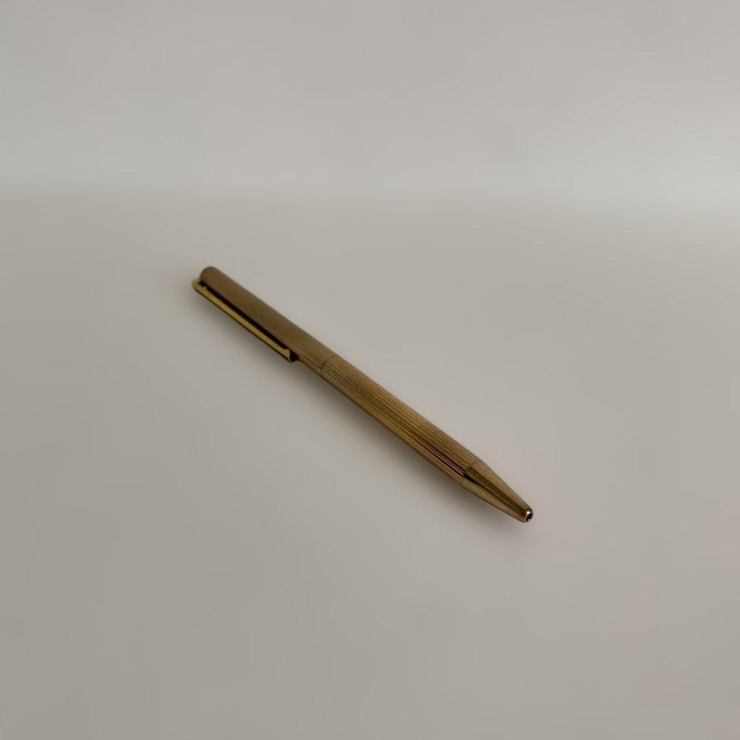 S.T.DUPONTデュポン 縦縞ゴールドボールペン