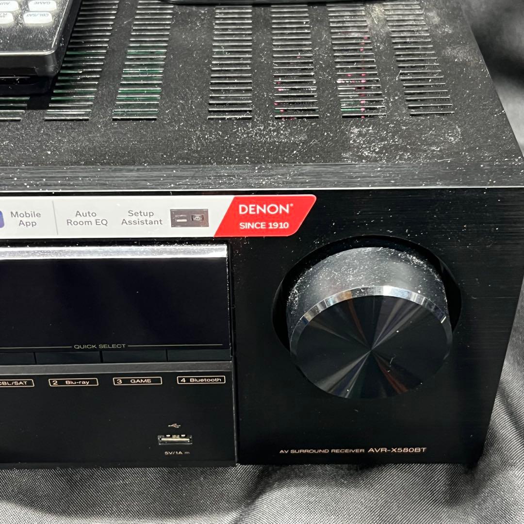 A4【used】DENON AVサラウンドレシーバー　AVR-X580ВТ