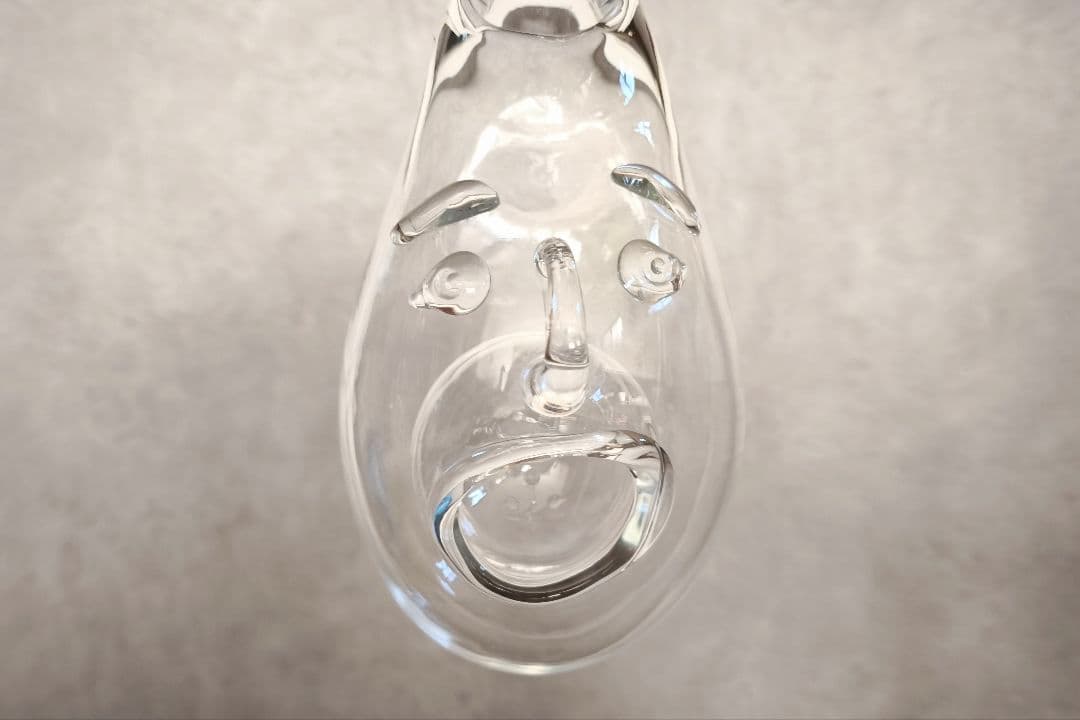 ［レア］ガラス製 顔の酒器