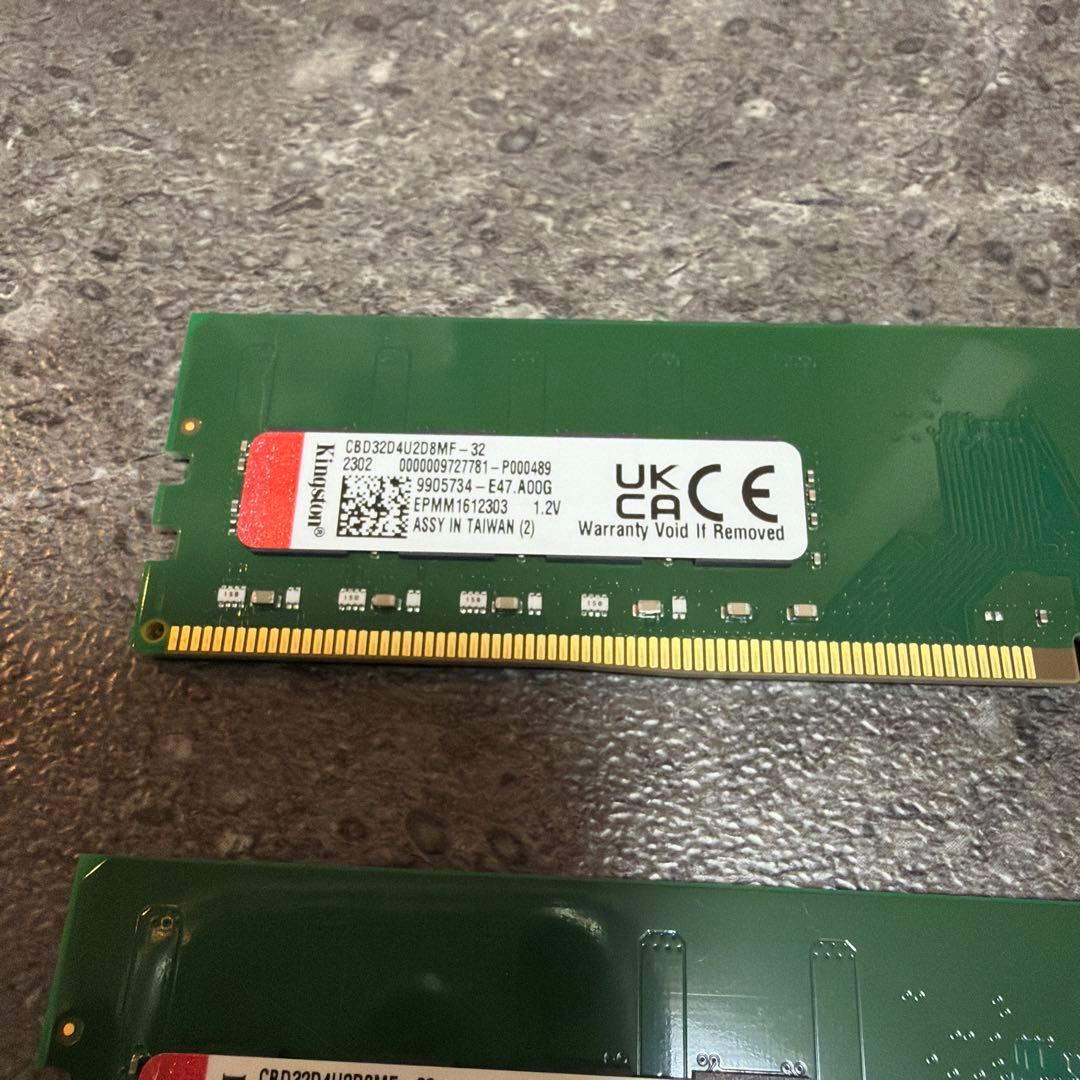 64GB（32GBx2）✨ KINGSTON DDR4-3200 メモリ