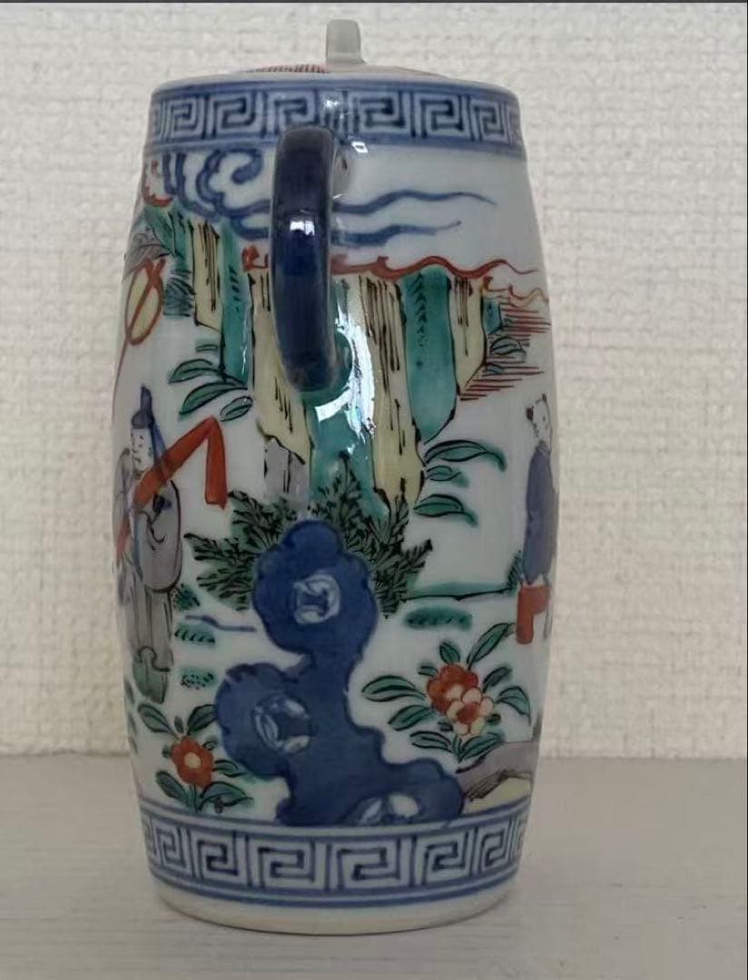 中国古美術清代五彩 急須 水注 茶器希少 骨董品 唐物