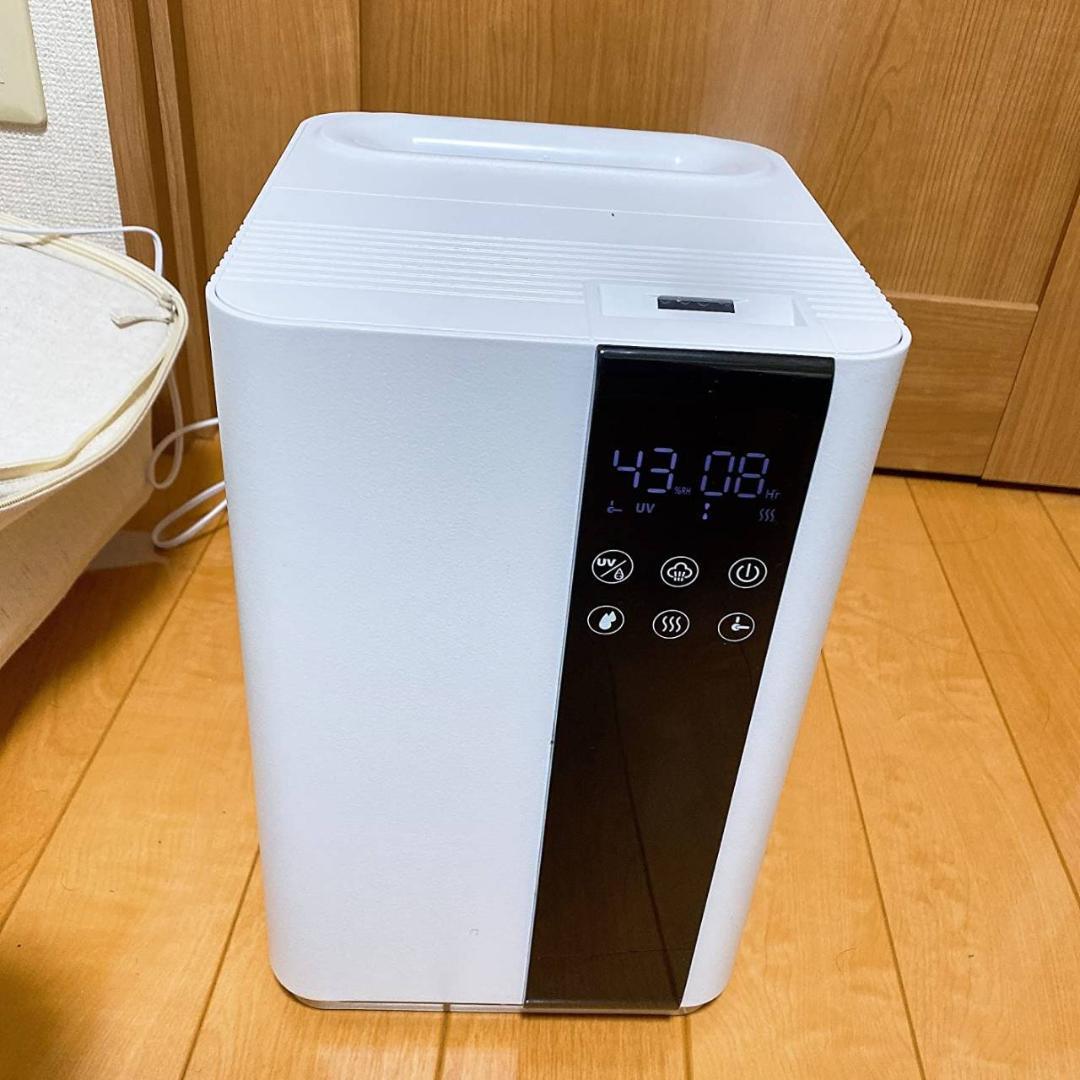 リモコン付きのハイブリッド式加湿器 アロマも楽しめる優れもの