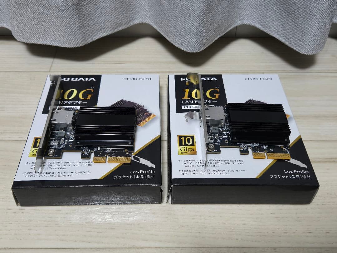【10G PCIe LANカード】IO-DATA ET10G-PCIEB x2個