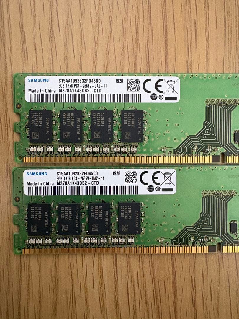SAMSUNG メモリ　8GB×2【16GB】