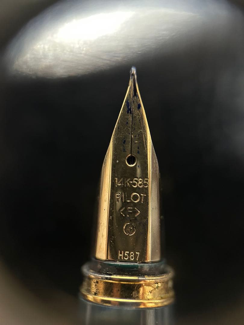パイロット　デラックス漆　青　F