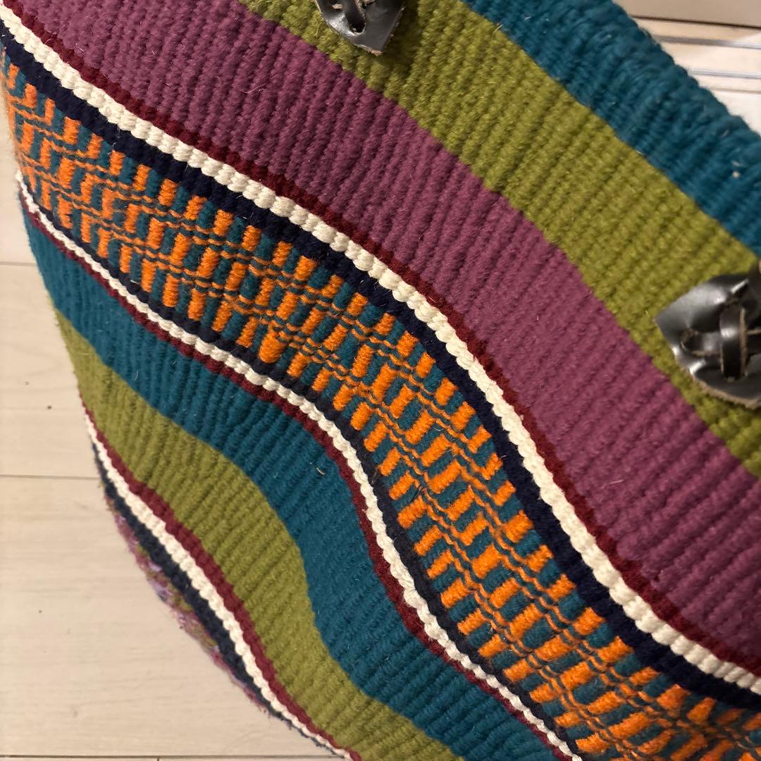 ハンドメイド　ウールバッグ