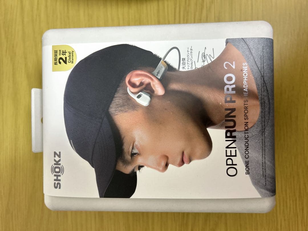 Shokz OpenRun Pro 大迫傑 限定モデル ホワイト 骨伝導イヤホン