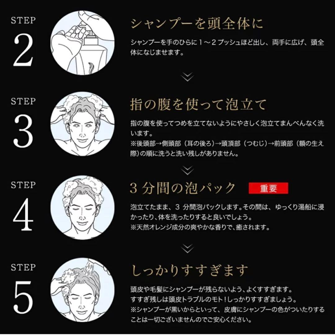 &GINO プレミアムブラックシャンプー 400ml