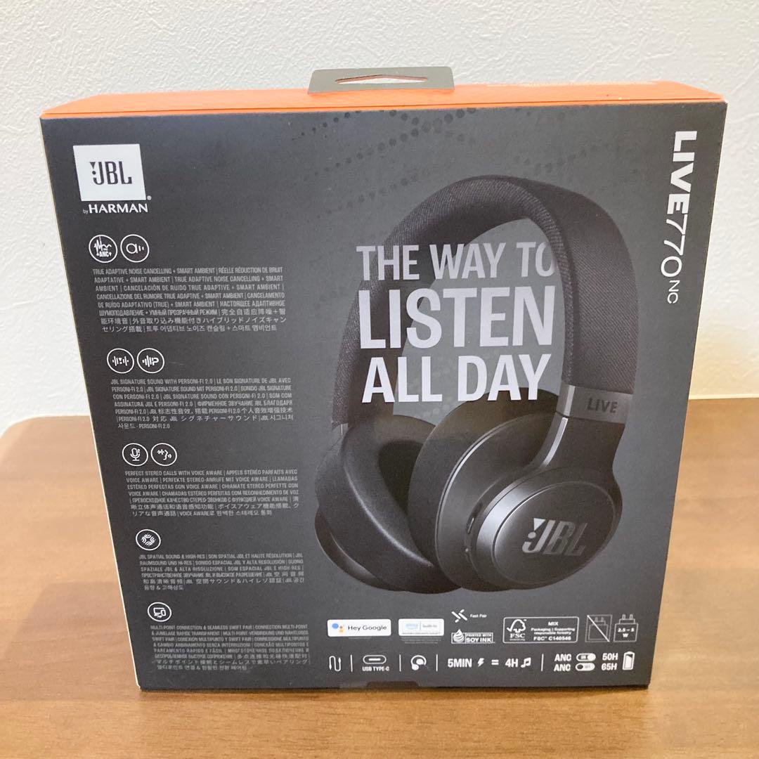 ★新品未開封★ JBL LIVE 770NC ワイヤレスヘッドホン ブラック