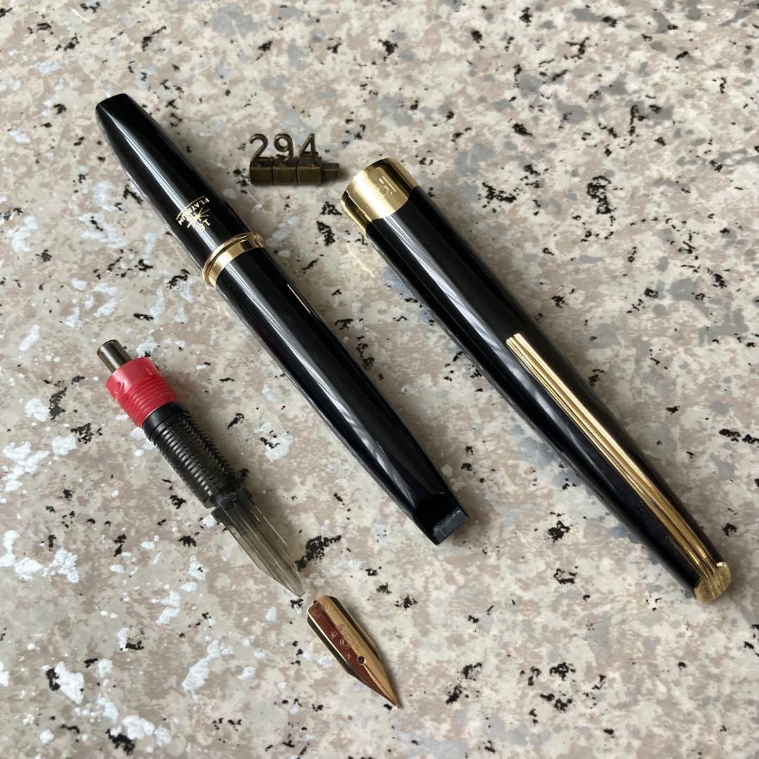 #294 未使用品 万年筆 PLATINUM ショート18k