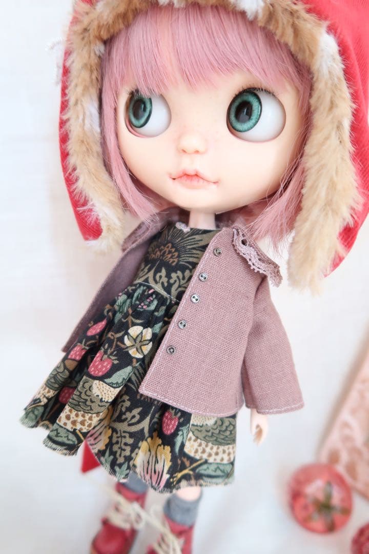 ドール服　240 ＊帽子×コートetc＊　８点セット　ブライスアウトフィット