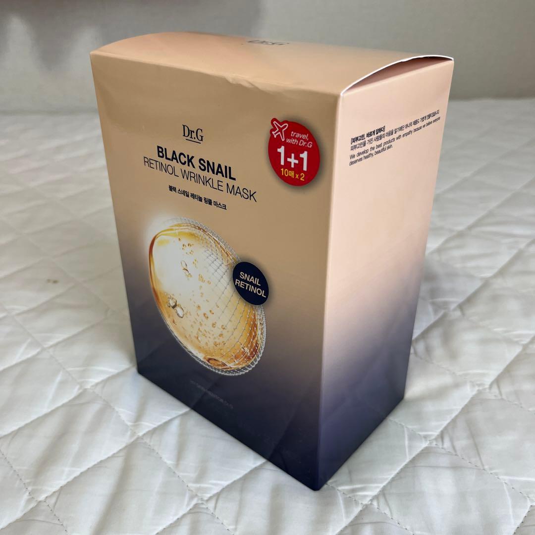 パック・フェイスマスク Dr.G BLACK SNAIL RETINOL WRINKLE MASK