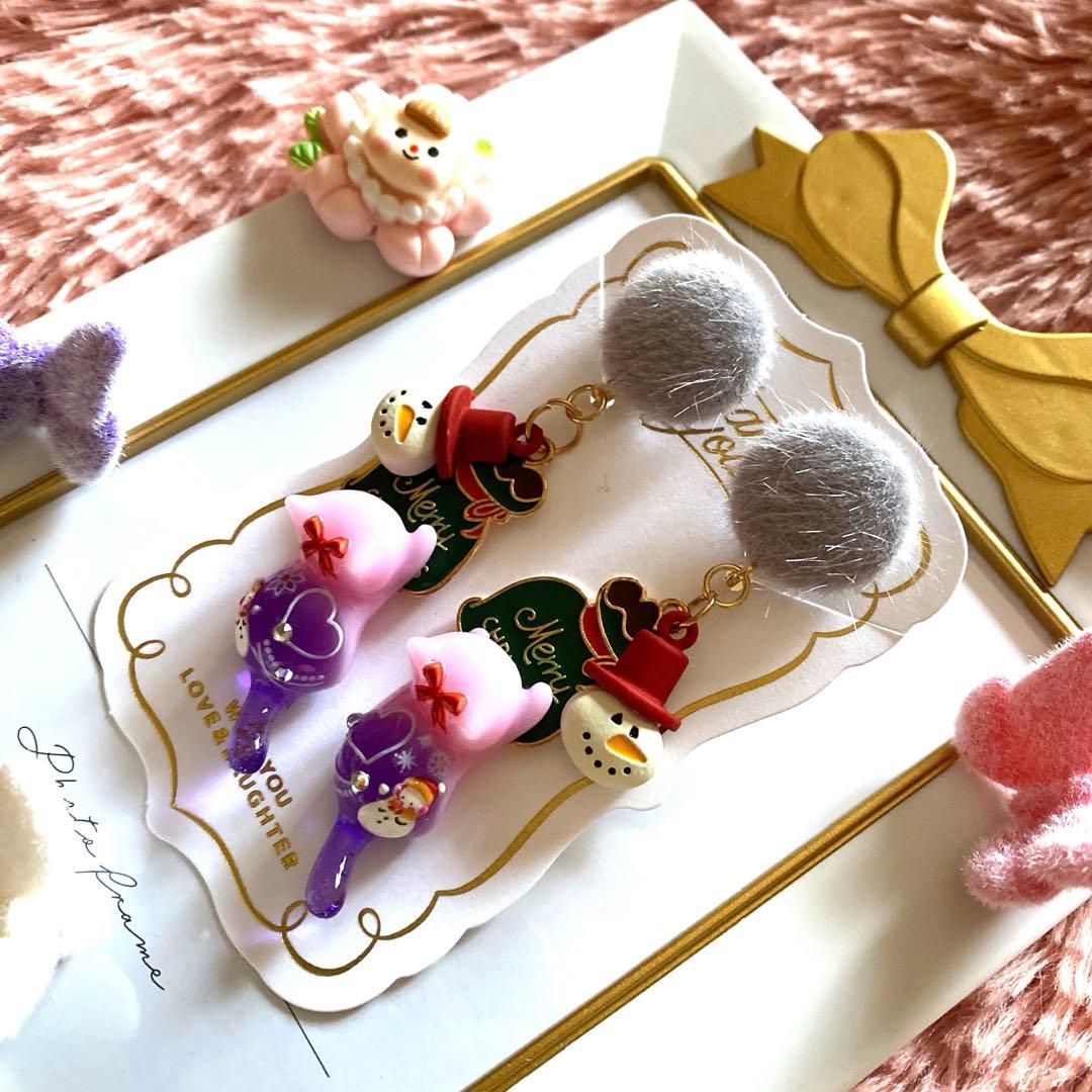 ☆manがユラユラXmas猫ちゃんイヤリング☆