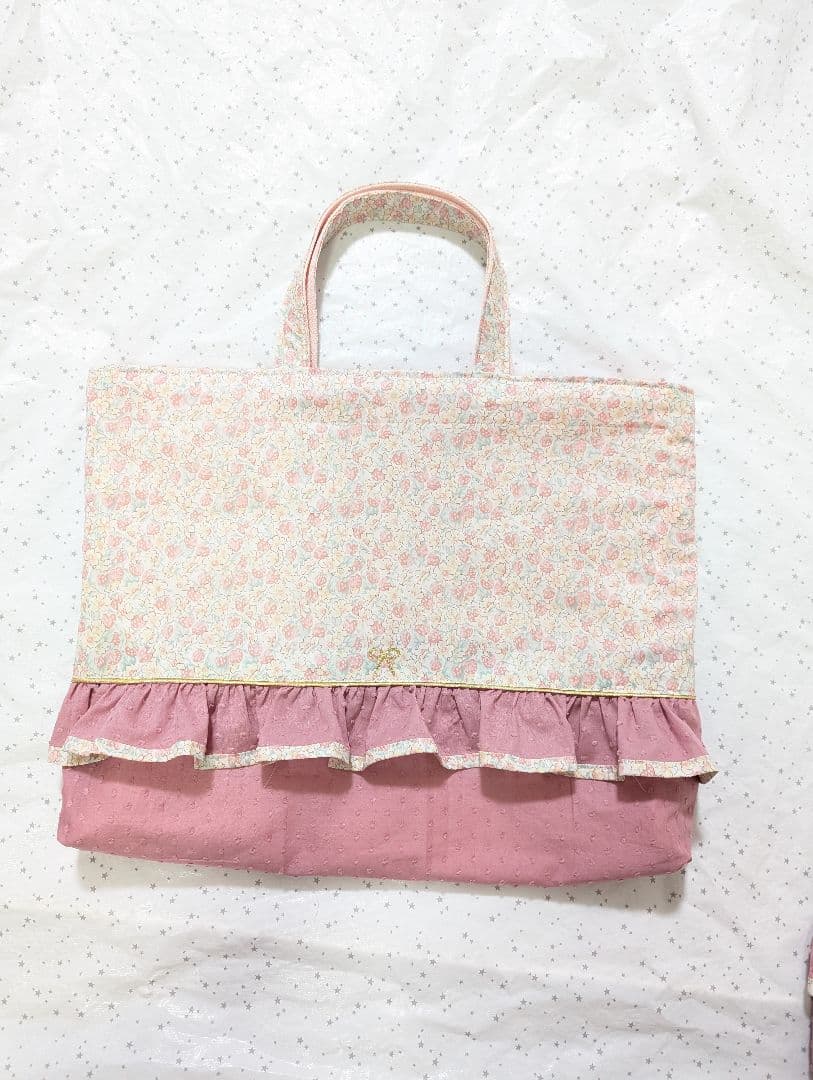 リバティ レッスンバッグ上履き入れ 体操服袋ハンドメイド　アシュテッド