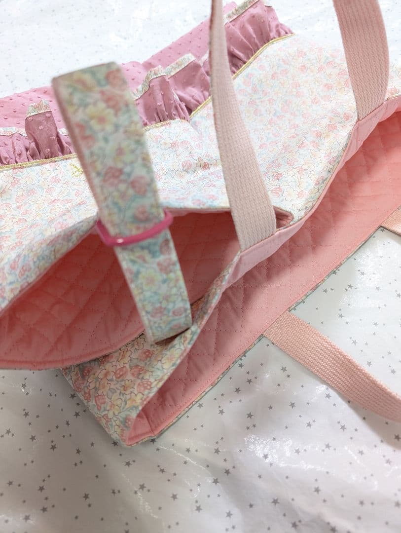 リバティ レッスンバッグ上履き入れ 体操服袋ハンドメイド　アシュテッド