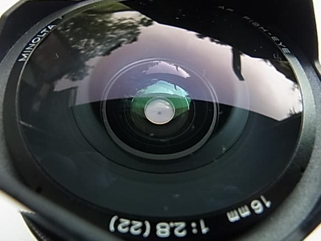 魚眼　MINOLTA　初代　AF　LENS　16mm　F2.8　FISH-EYE