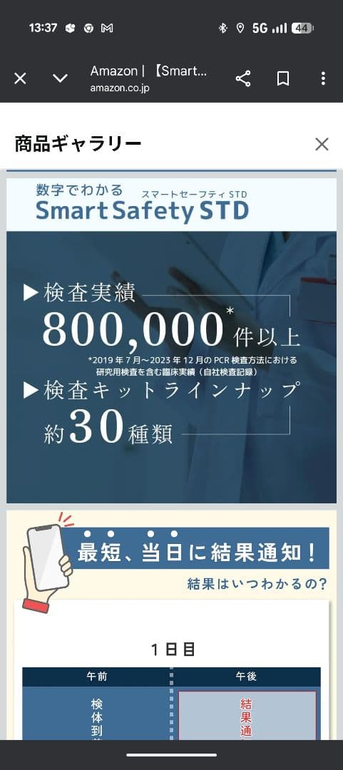 新品未開封13項目性病検査キット 男性 サンアンクリニック監修