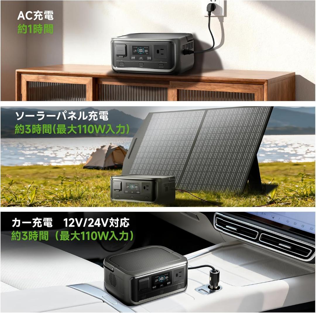 新品❤️ALLPOWRS VOLIX P300 ポータブル電源 ＆ソーラーパネル✨