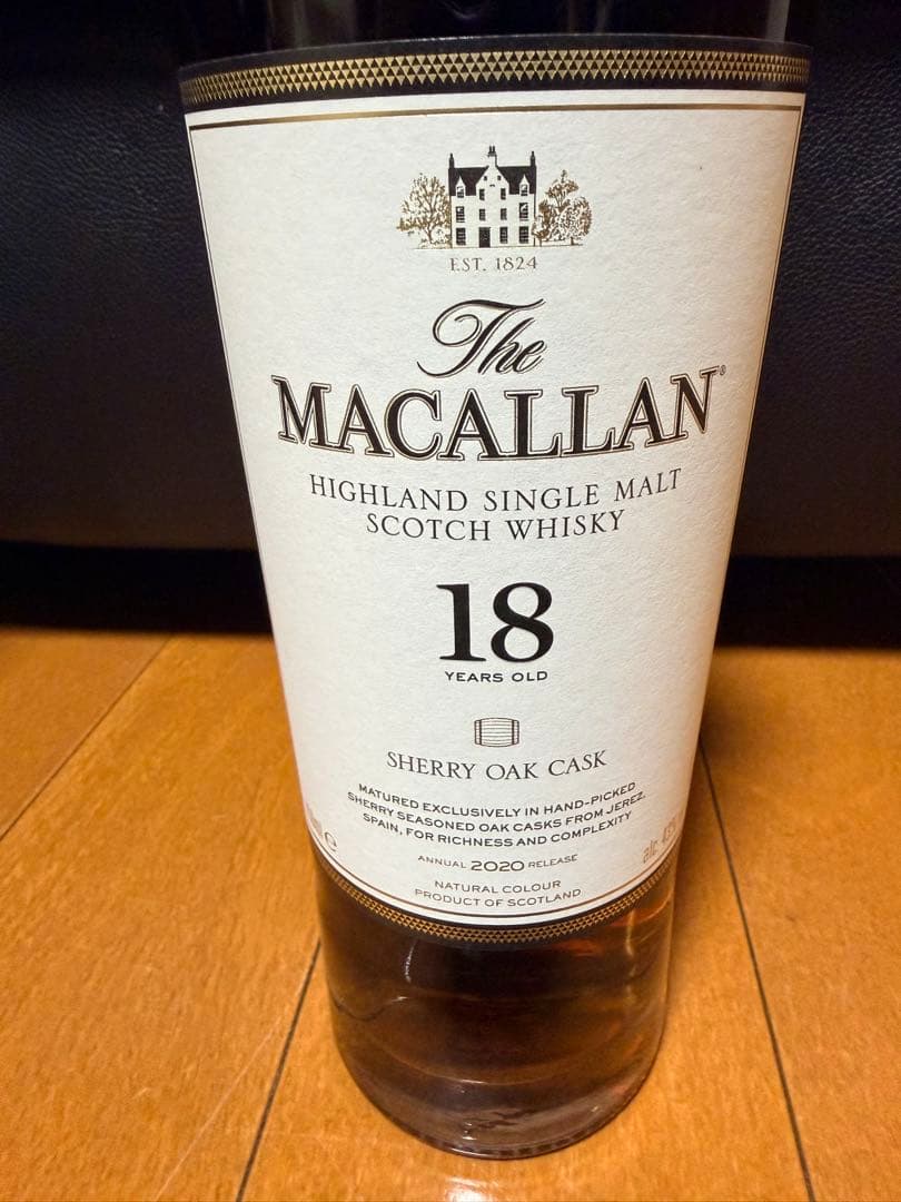 The Macallan 18年 シェリーオークカスク 2020年