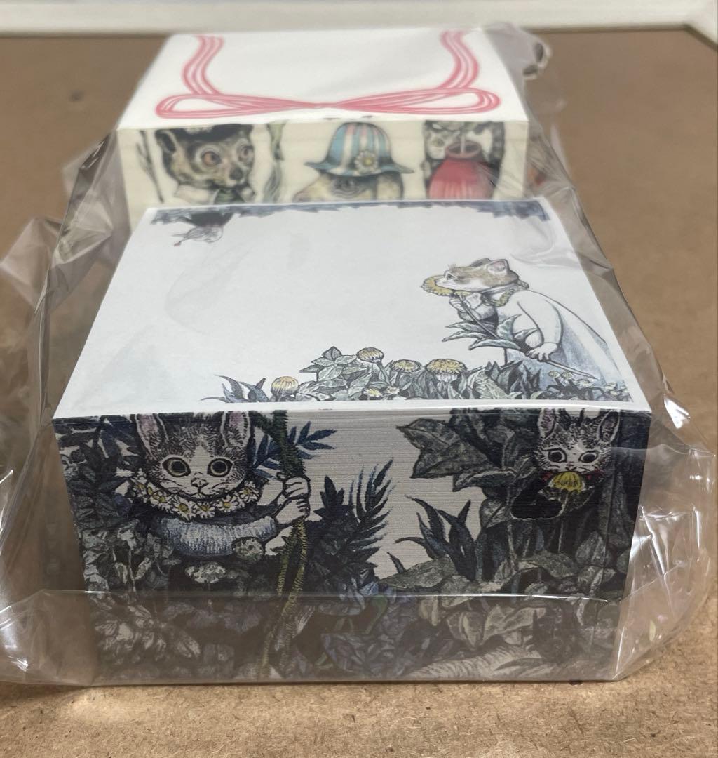ブロックメモ　シール図鑑　森　ヒグチユウコ　ボリス雑貨店