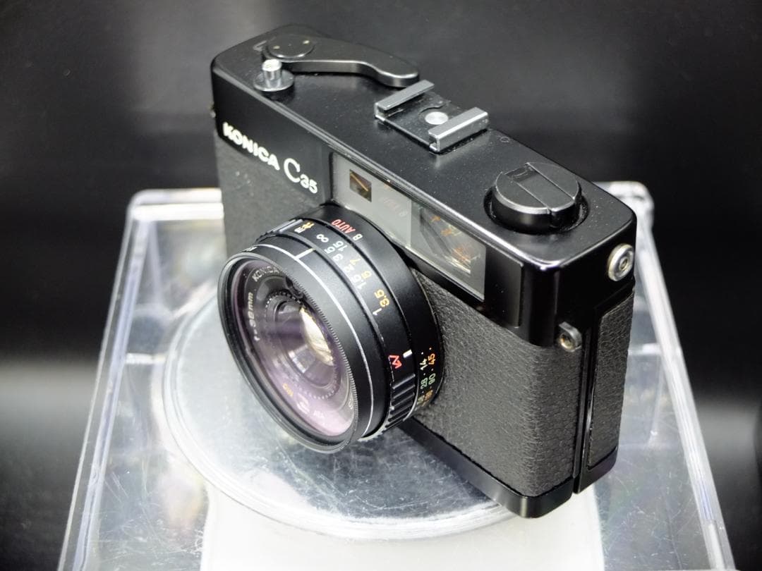 コニカC35ブラック／ヘキサノン38mmf2.8付【実写確認済整備品】
