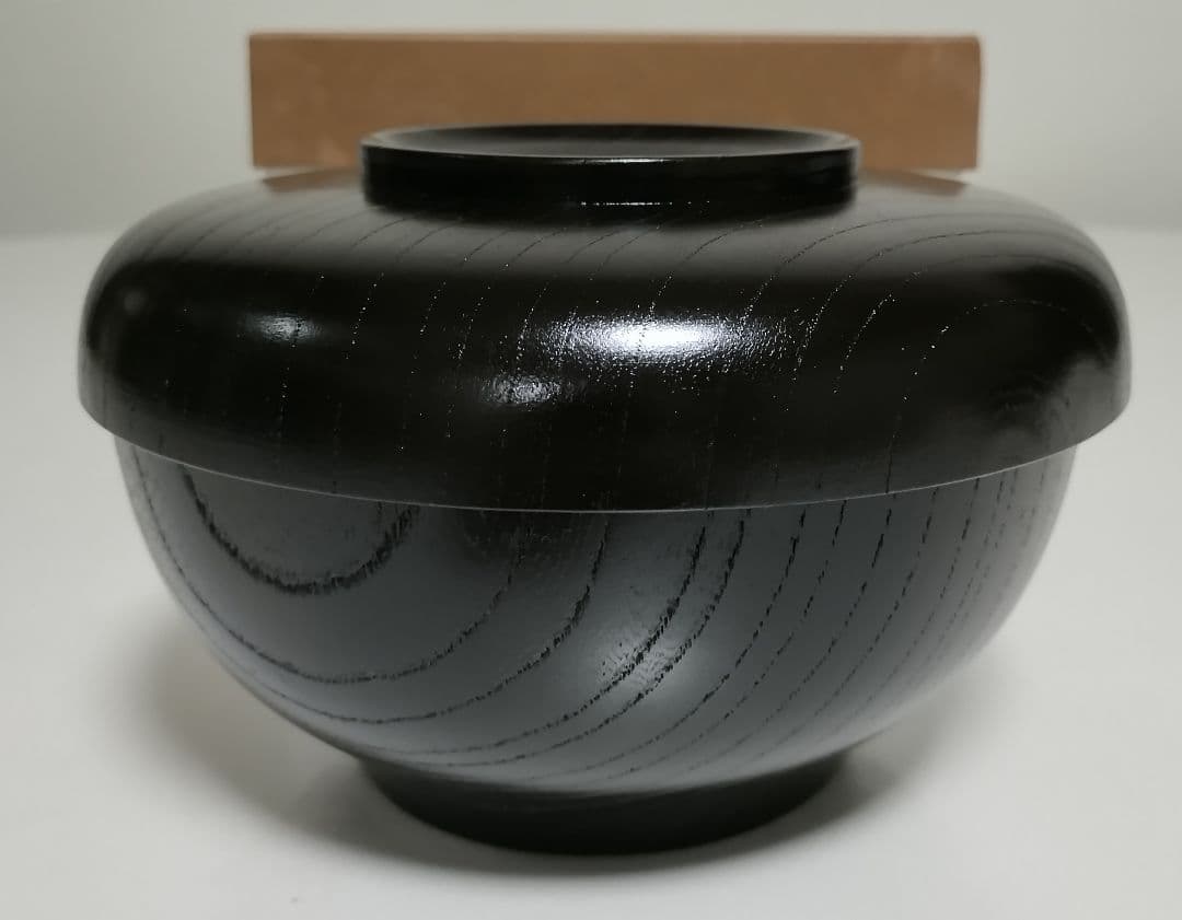 山中漆器　漆工房大島　黒目弾き応用器　ミニマリスト
