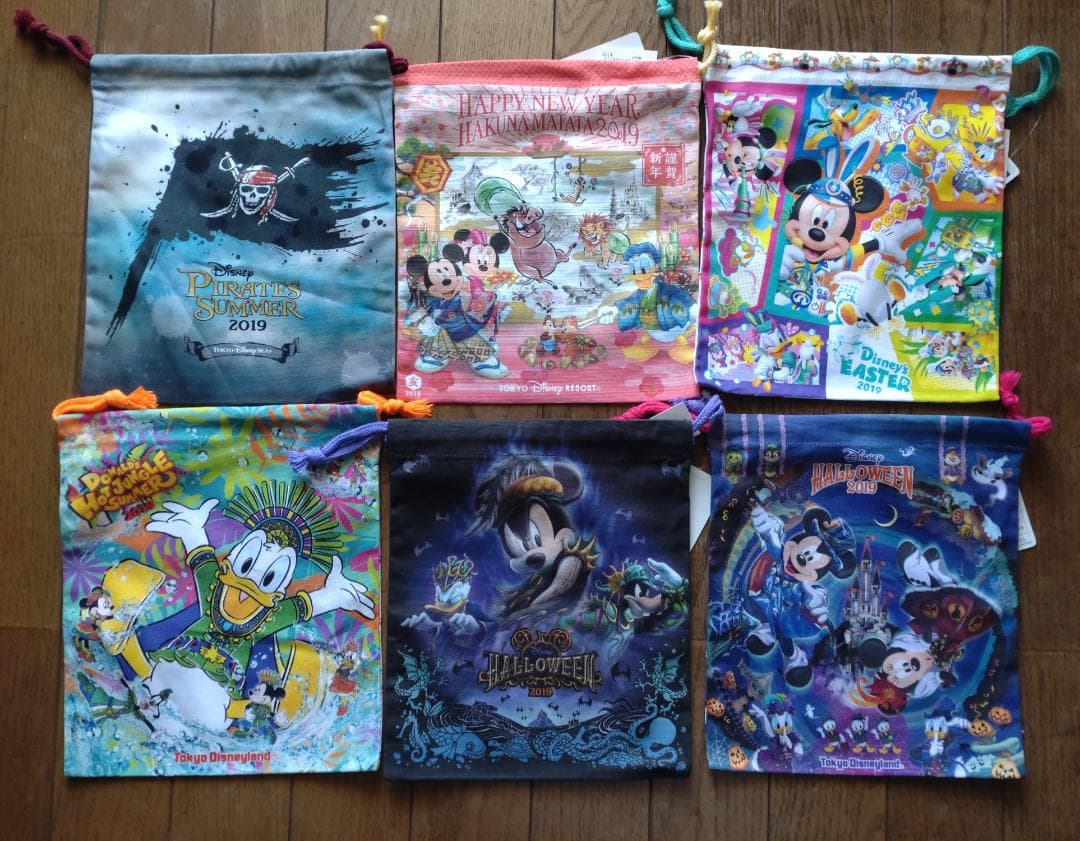 東京ディズニーリゾート公式 巾着袋３０点（新品）Purpleviolet