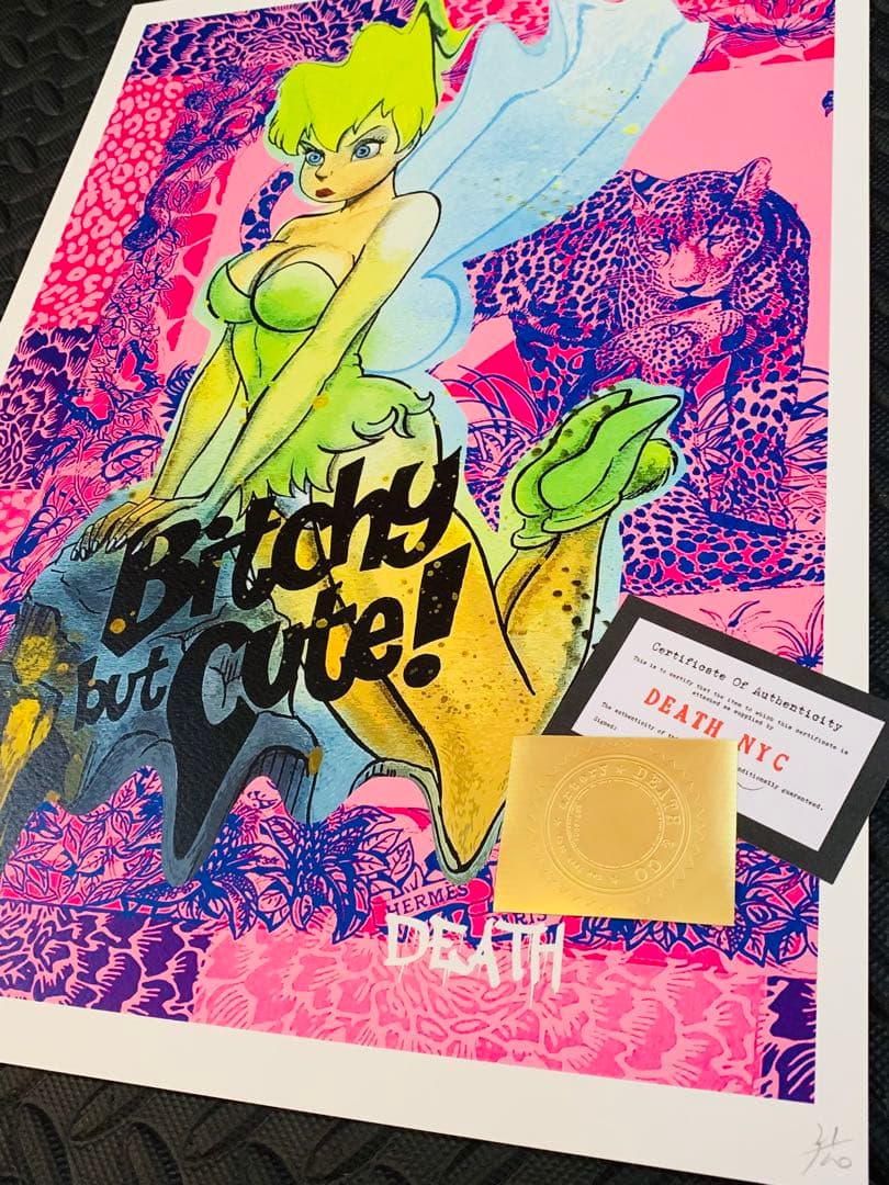 海　世界限定100 正規品DEATH NYC ポップアート ティンカーベル