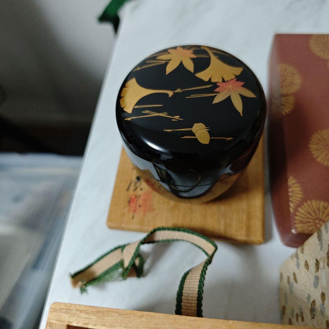 茶道具セット 木製茶箱と茶筅・茶杓