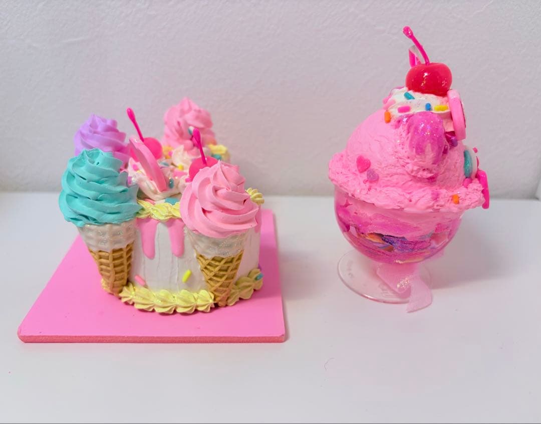 Marianne フェイクスイーツ　アイスクリームケーキ　ミニパフェ