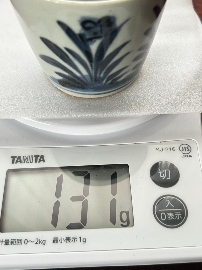 ✨【古伊万里】⭐️蕎麦猪口　湯呑み ✨あやめ紋　江戸中期