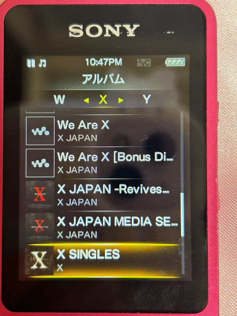 SONY ウォークマン ピンク スピーカー付き　NW-S13