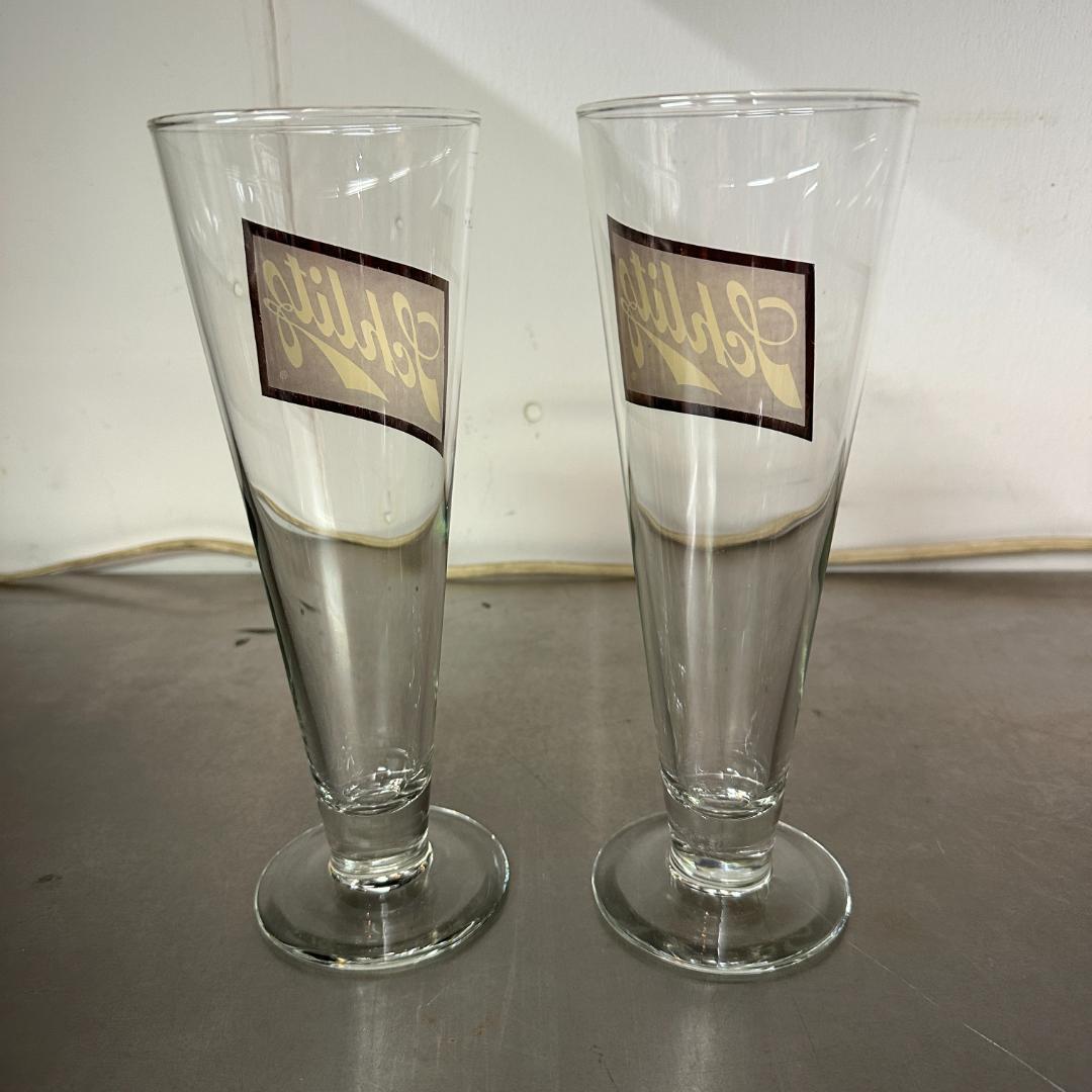 ヴィンテージ Schlitz シュリッツビール ピルスナーグラスペア 2個セット