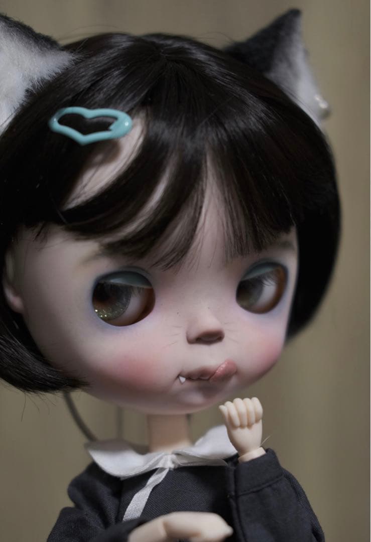 カスタムブライス ブライス 海外作家様 黒猫ちゃん 動物メイク フルセット