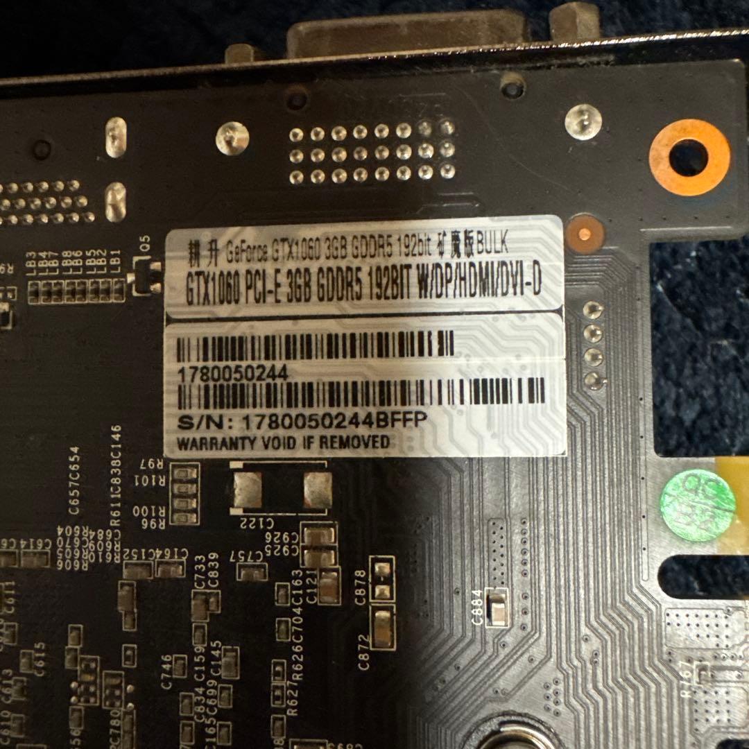 グラフィックボード・グラボ・ビデオカード GAINWARD GTX1060 3GB