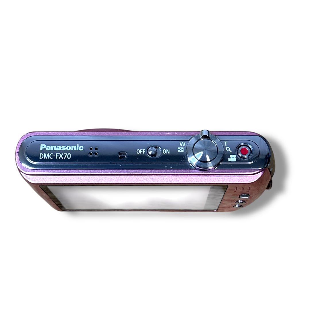 【動作品】Panasonic DMC-FX70 オールドデジカメ　ピンク