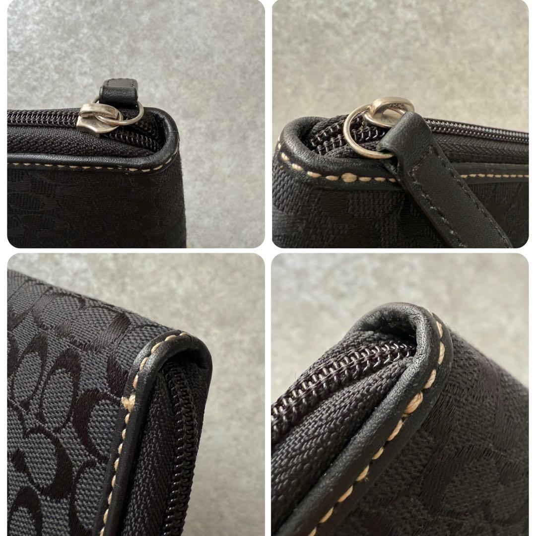 COACH コーチ シグネチャー ラウンドファスナー トラベルオーガナイザー
