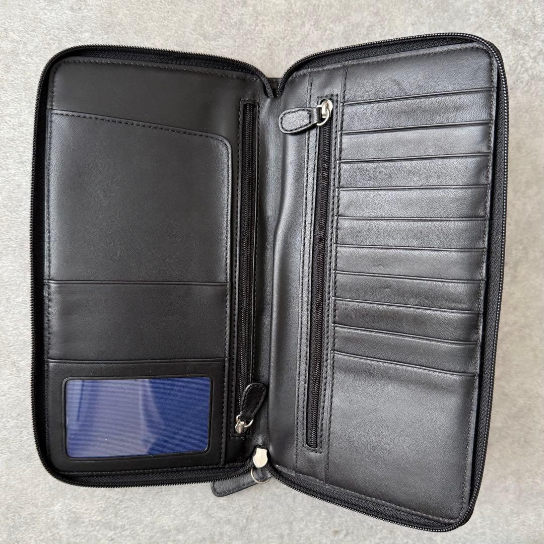 COACH コーチ シグネチャー ラウンドファスナー トラベルオーガナイザー