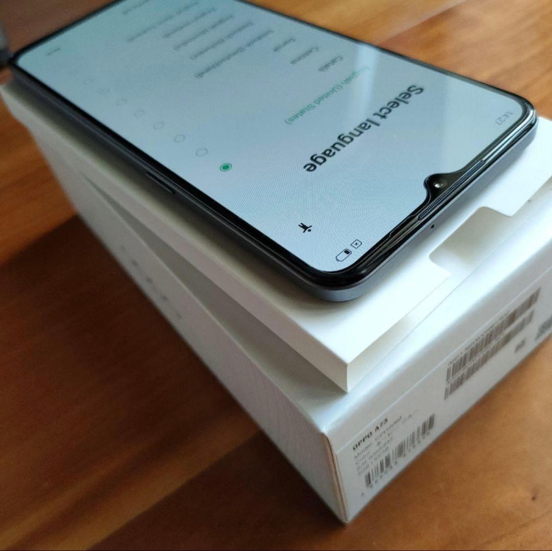 OPPO A73　ネイビーブルー　楽天モバイル スマホ