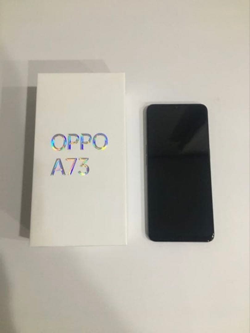 OPPO A73　ネイビーブルー　楽天モバイル スマホ