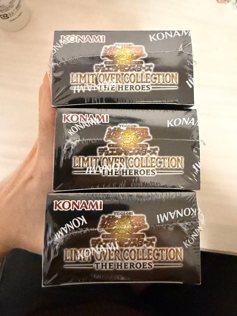遊戯王　リミットオーバーコレクション　ヒーローズ シュリンク付　3BOX