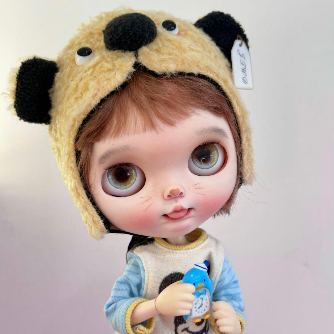 カスタムブライス 人形 海外作家様 悪戯っ子 ベロ出し 動物メイク フルセット